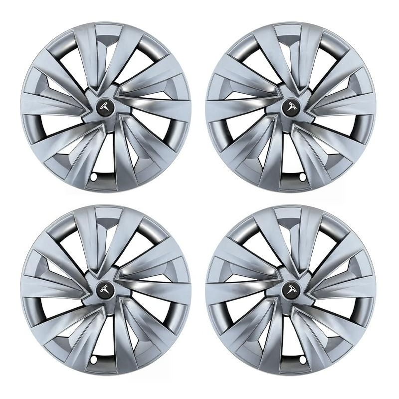 Model Y Juniper 19 Inch Wheel Covers for Tesla Crossflow Wheels Spiral Style Aero Hubcaps 4PCS