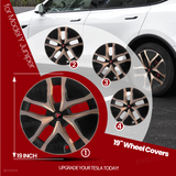 Model Y Juniper Wheel Covers 19 Inch Wheels Hubcaps Performance Look