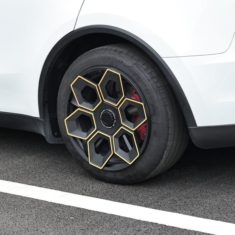 Model Y/ Y Juniper Wheel Covers 19 Inch Hex Wedge Hubcaps Honeycomb Wheels Style for Tesla