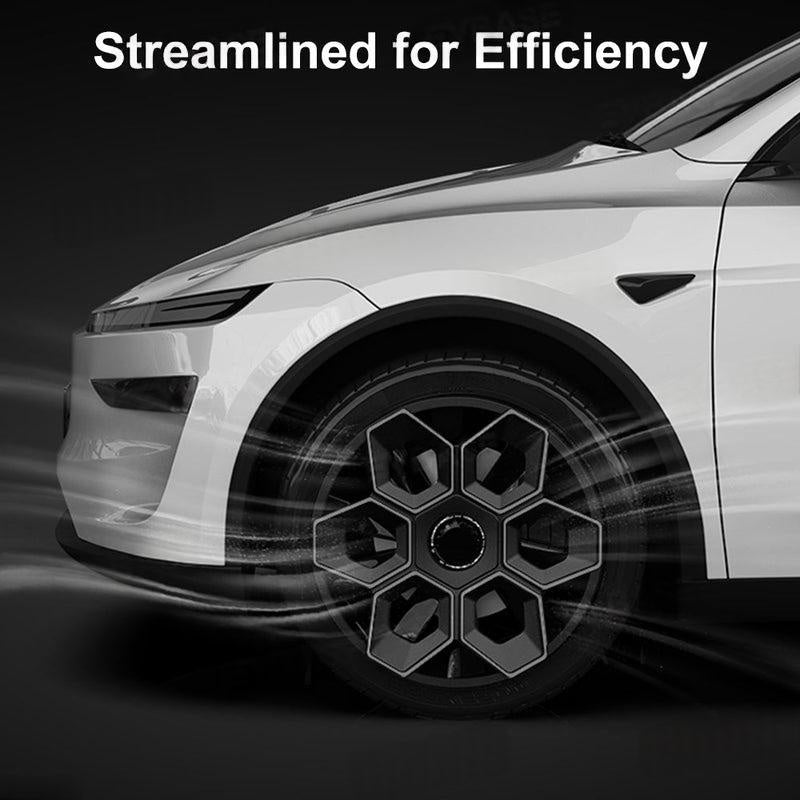 Model Y/ Y Juniper Wheel Covers 19 Inch Hex Wedge Hubcaps Honeycomb Wheels Style for Tesla