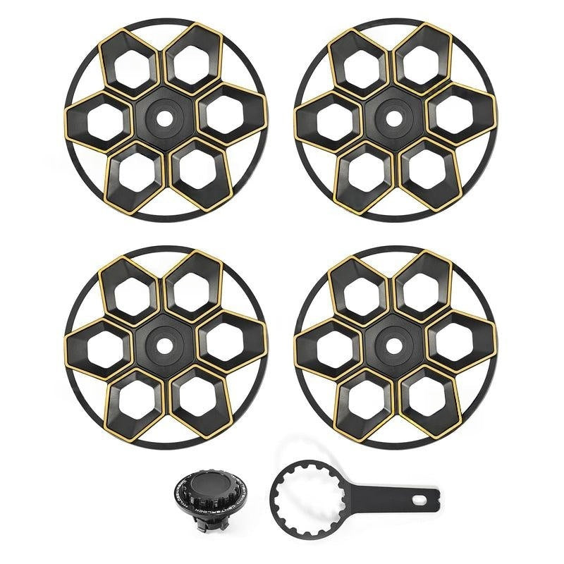 Model Y/ Y Juniper Wheel Covers 19 Inch Hex Wedge Hubcaps Honeycomb Wheels Style for Tesla