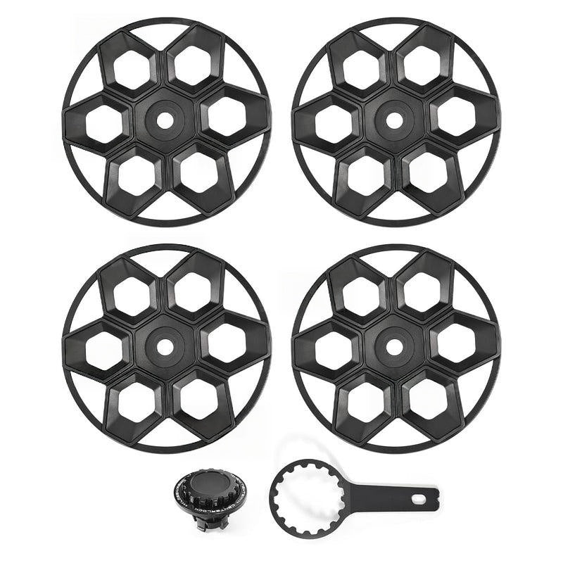 Model Y/ Y Juniper Wheel Covers 19 Inch Hex Wedge Hubcaps Honeycomb Wheels Style for Tesla