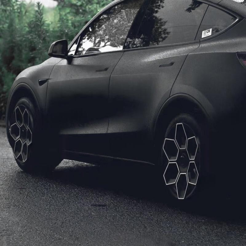 Model Y/ Y Juniper Wheel Covers 19 Inch Hex Wedge Hubcaps Honeycomb Wheels Style for Tesla