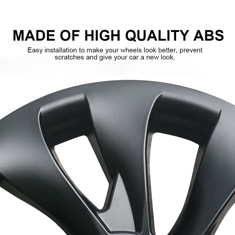 TESSGO Model 3 18 inch Überturbine Wheel Cover For Tesla 3 18inch Aero Wheel Caps Matte 4PCS