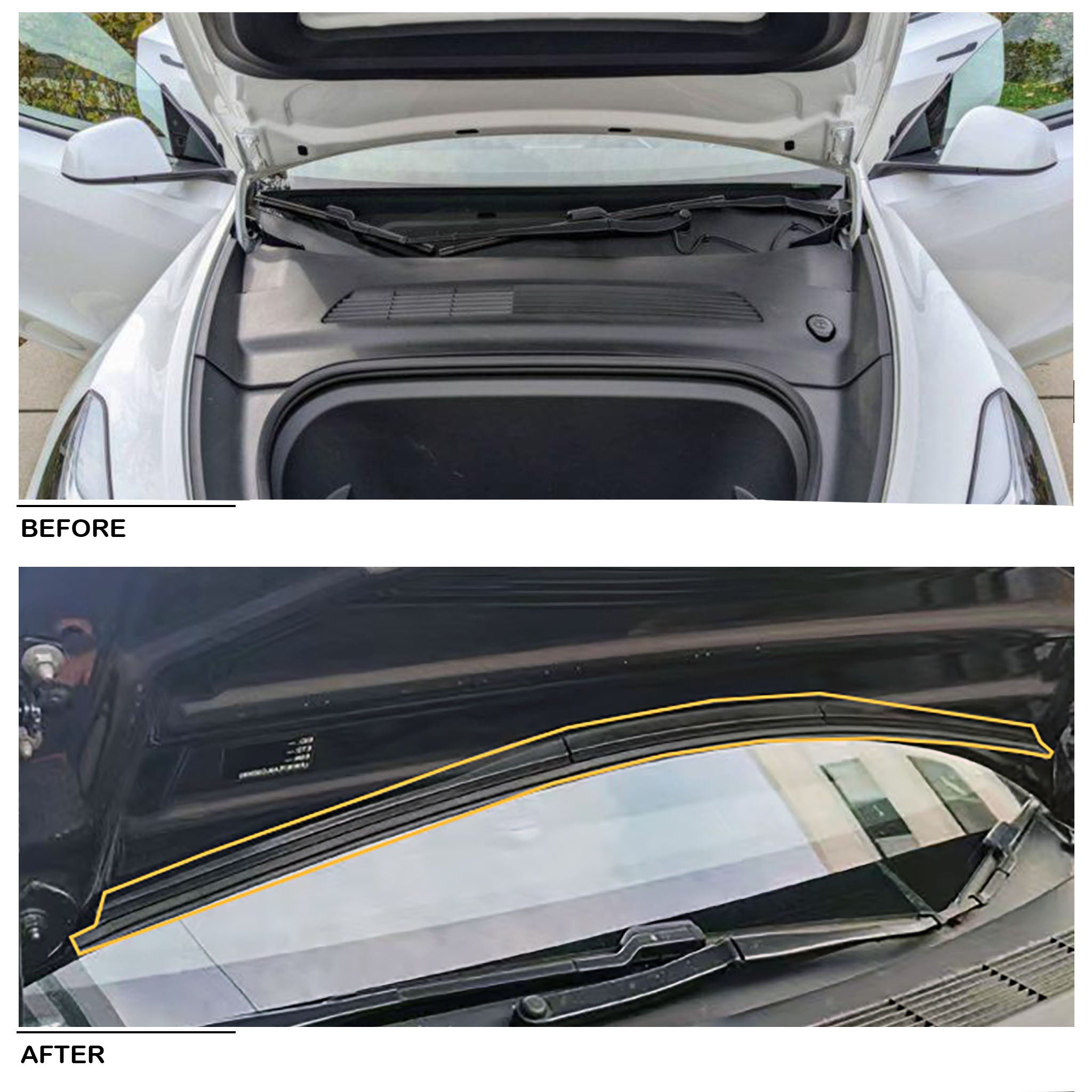 Front Trunk Weather Rubber Seal For Tesla Model 3-Vehicle Parts & Accessories-Teego