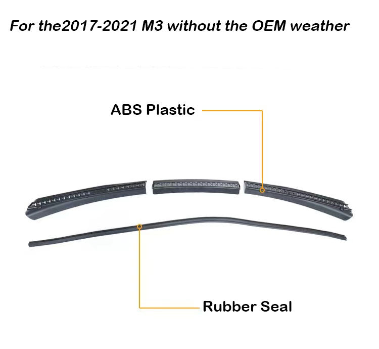 Front Trunk Weather Rubber Seal For Tesla Model 3-Vehicle Parts & Accessories-Teego