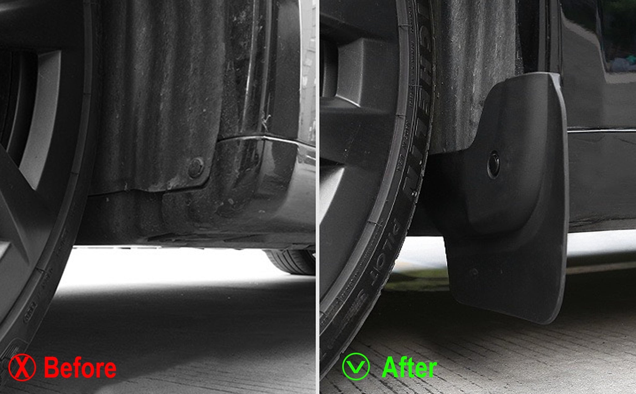 Mud Flaps Set For Tesla Newer Model S 2021-2025