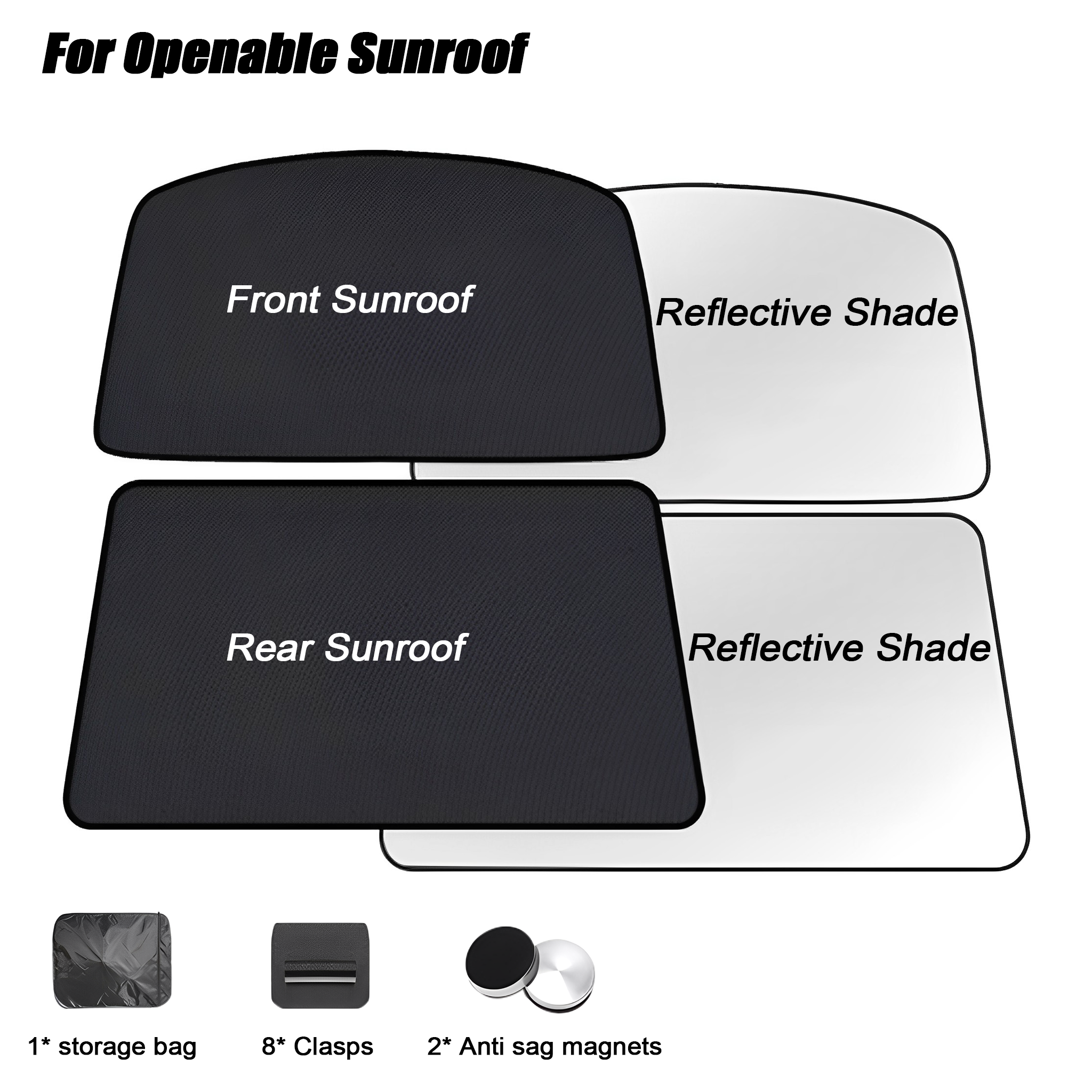 Panoramic Roof Sunshades For Tesla Model S