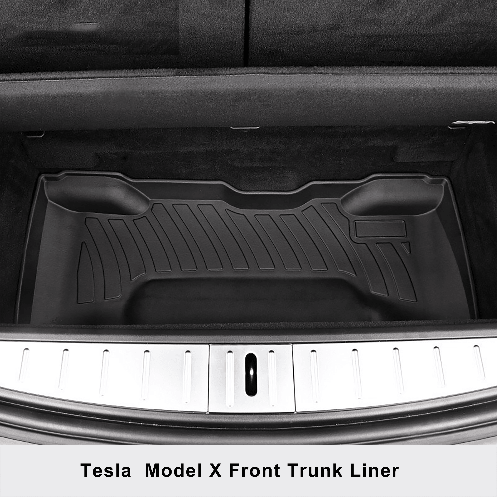 Model X Front Rear Trunk Well Mats 2016-2023-Motor Vehicle Carpet & Upholstery-Teego