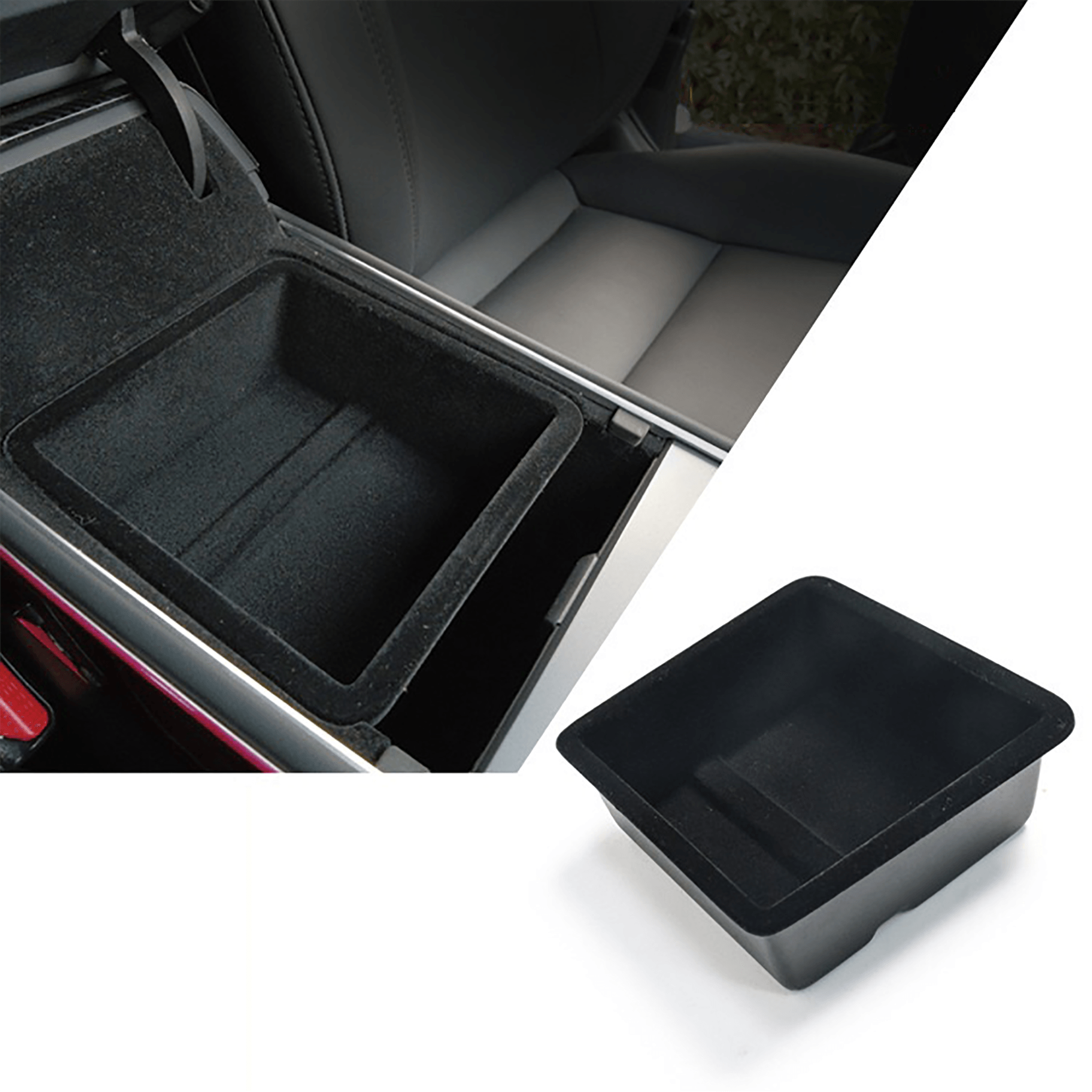 Center Console & Armrest Box Storage Tray for Tesla Model 3/Y-Motor Vehicle Interior Fittings-Teego