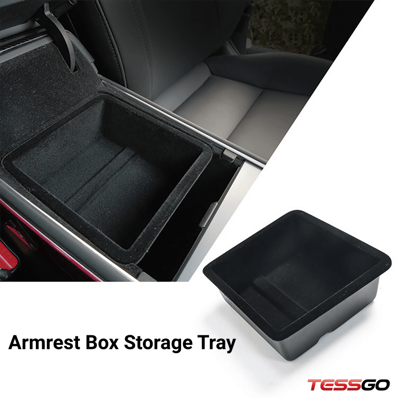 Center Console & Armrest Box Storage Tray for Tesla Model 3/Y