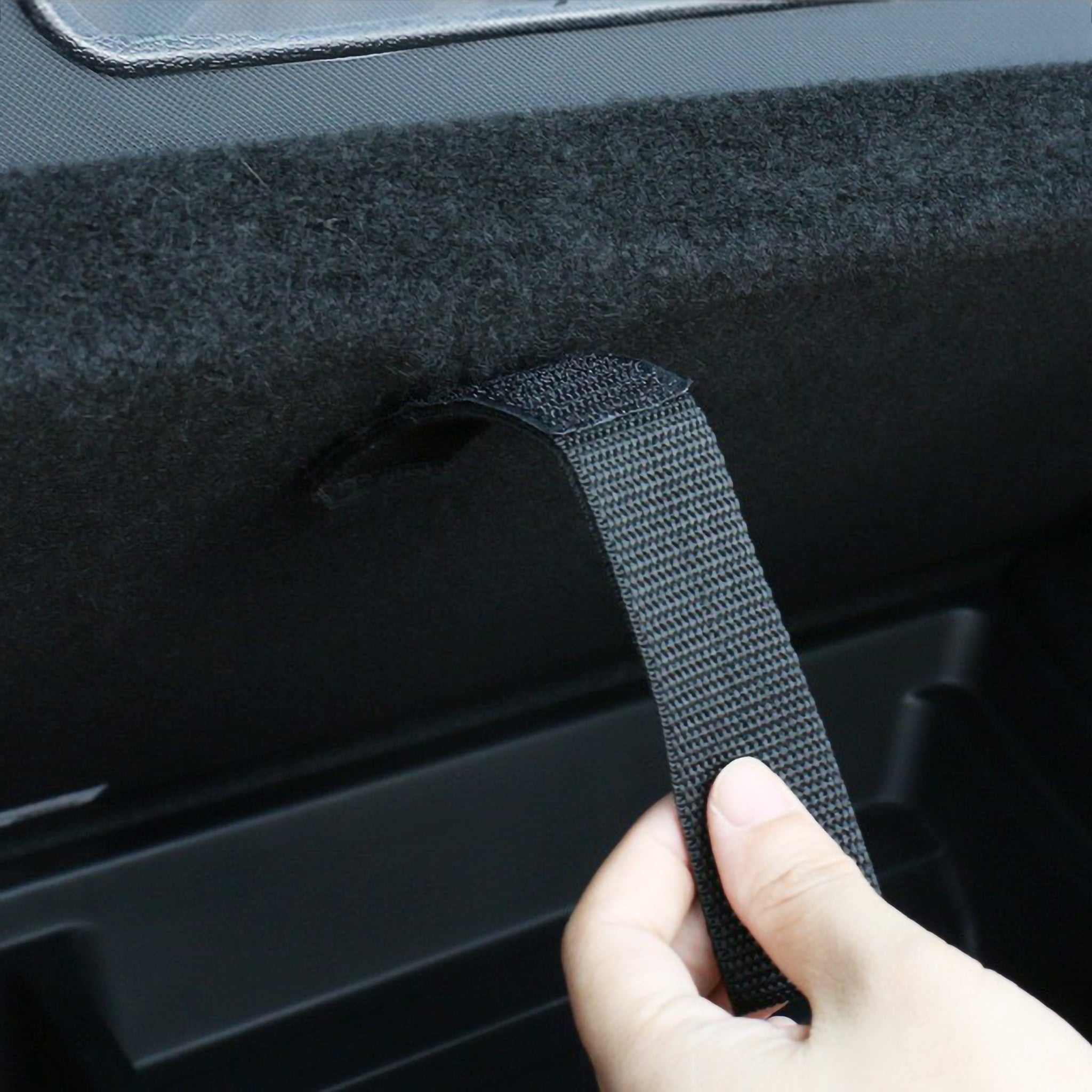 Tesla Model Y Forward Sub Trunk Pull Strap Handle – Easy Access Upgrade for Hidden Storage