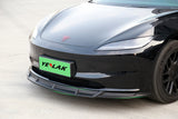 Aero Front Lip Spoiler For Tesla 2024+ Model 3 Highland (3 pieces)