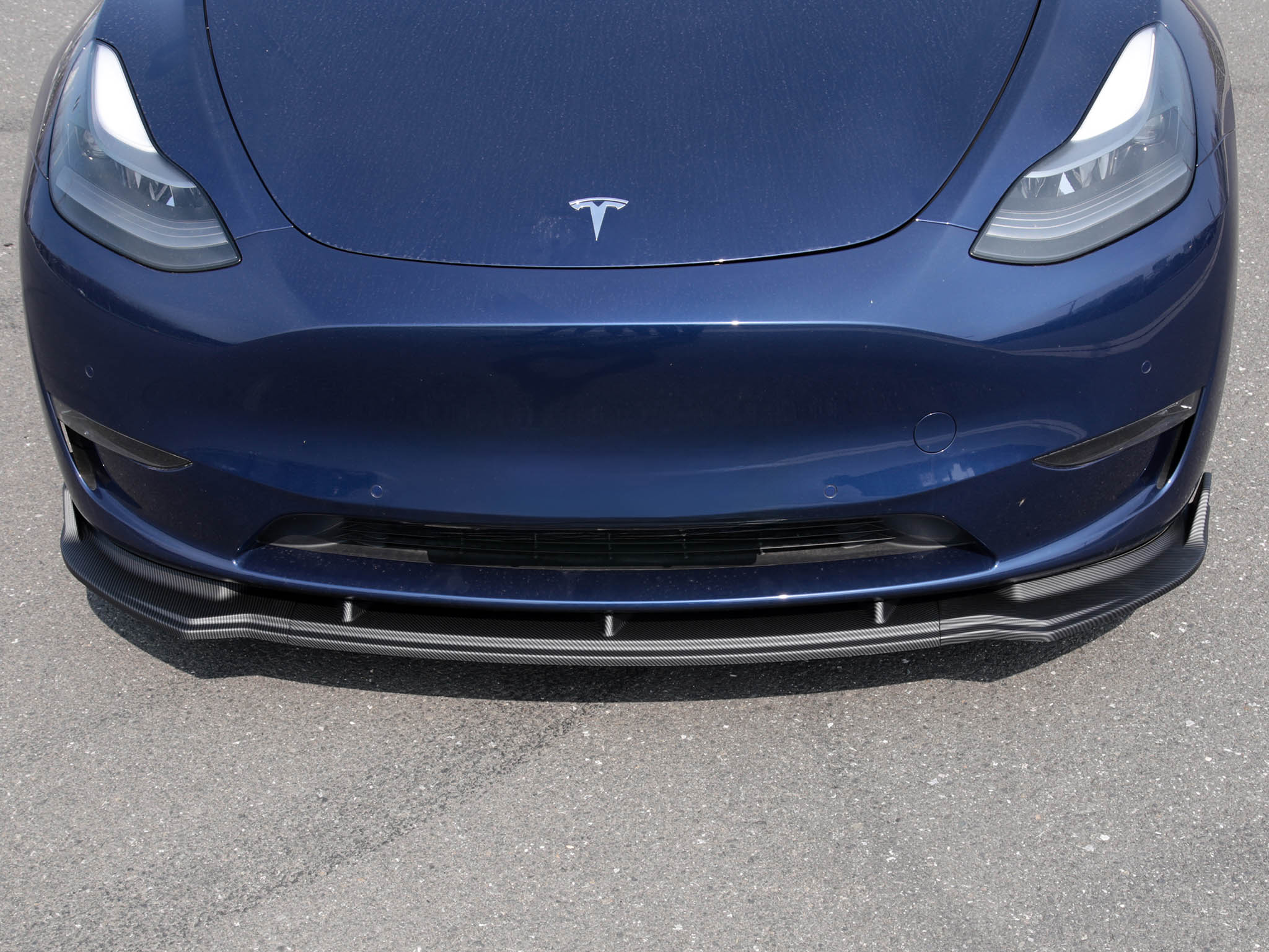 Tesla Model Y Front Lip Spoiler ABS Plastic (3 Piece)