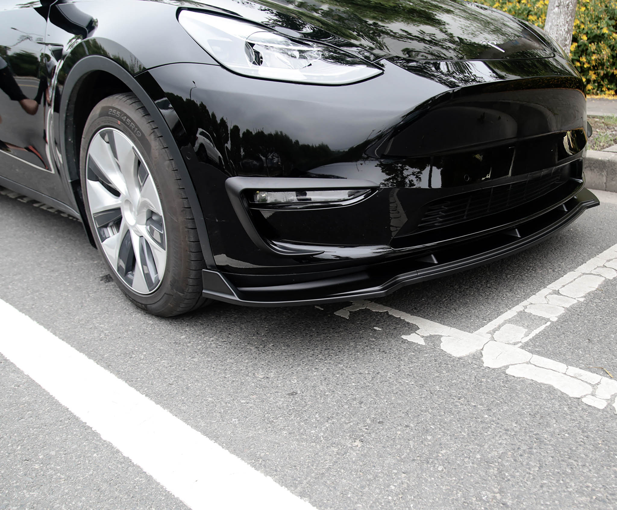 Tesla Model Y Front Lip Spoiler ABS Plastic (3 Piece)