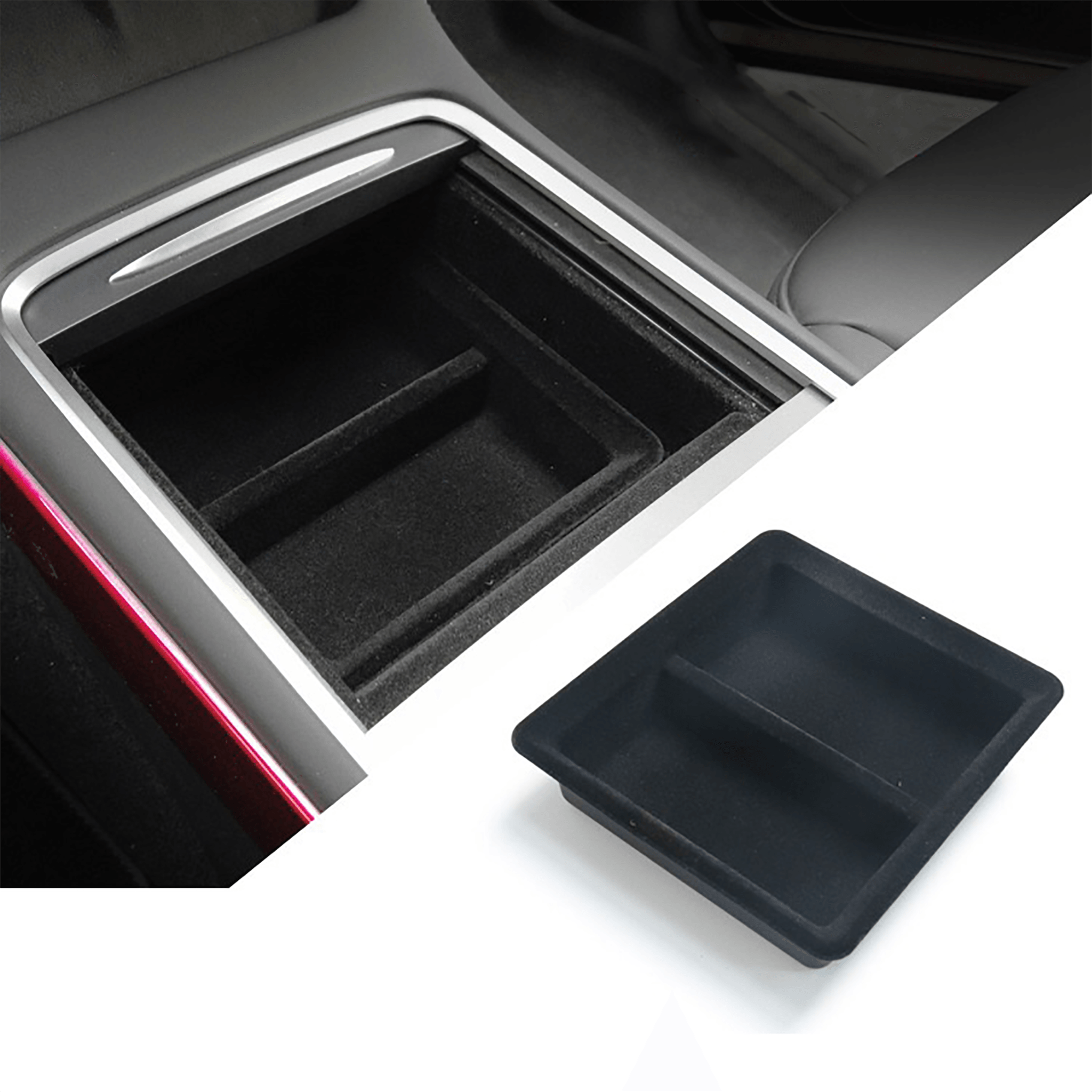 Center Console & Armrest Box Storage Tray for Tesla Model 3/Y-Motor Vehicle Interior Fittings-Teego
