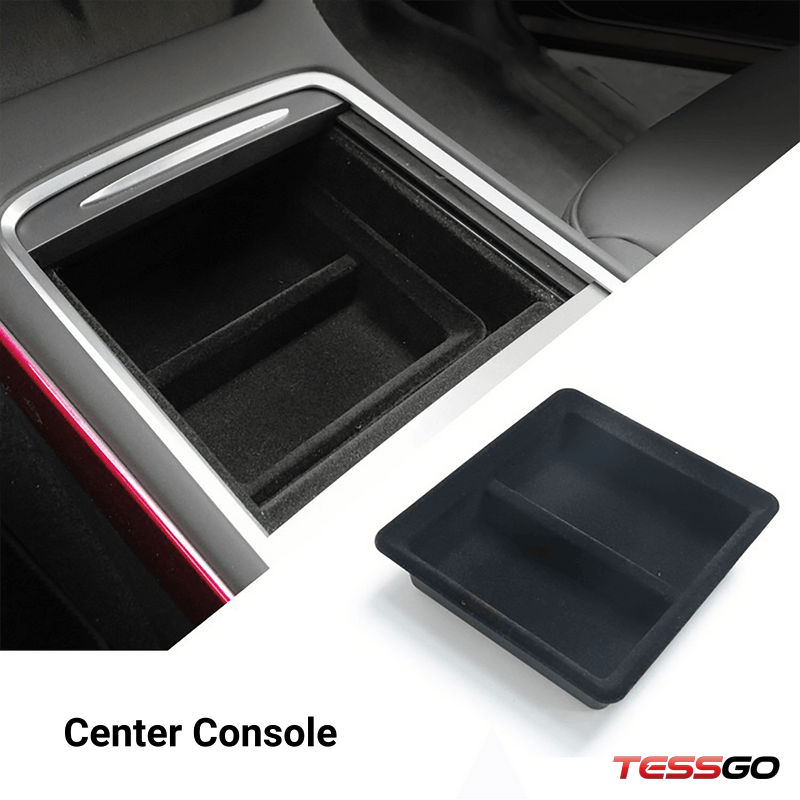 Center Console & Armrest Box Storage Tray for Tesla Model 3/Y