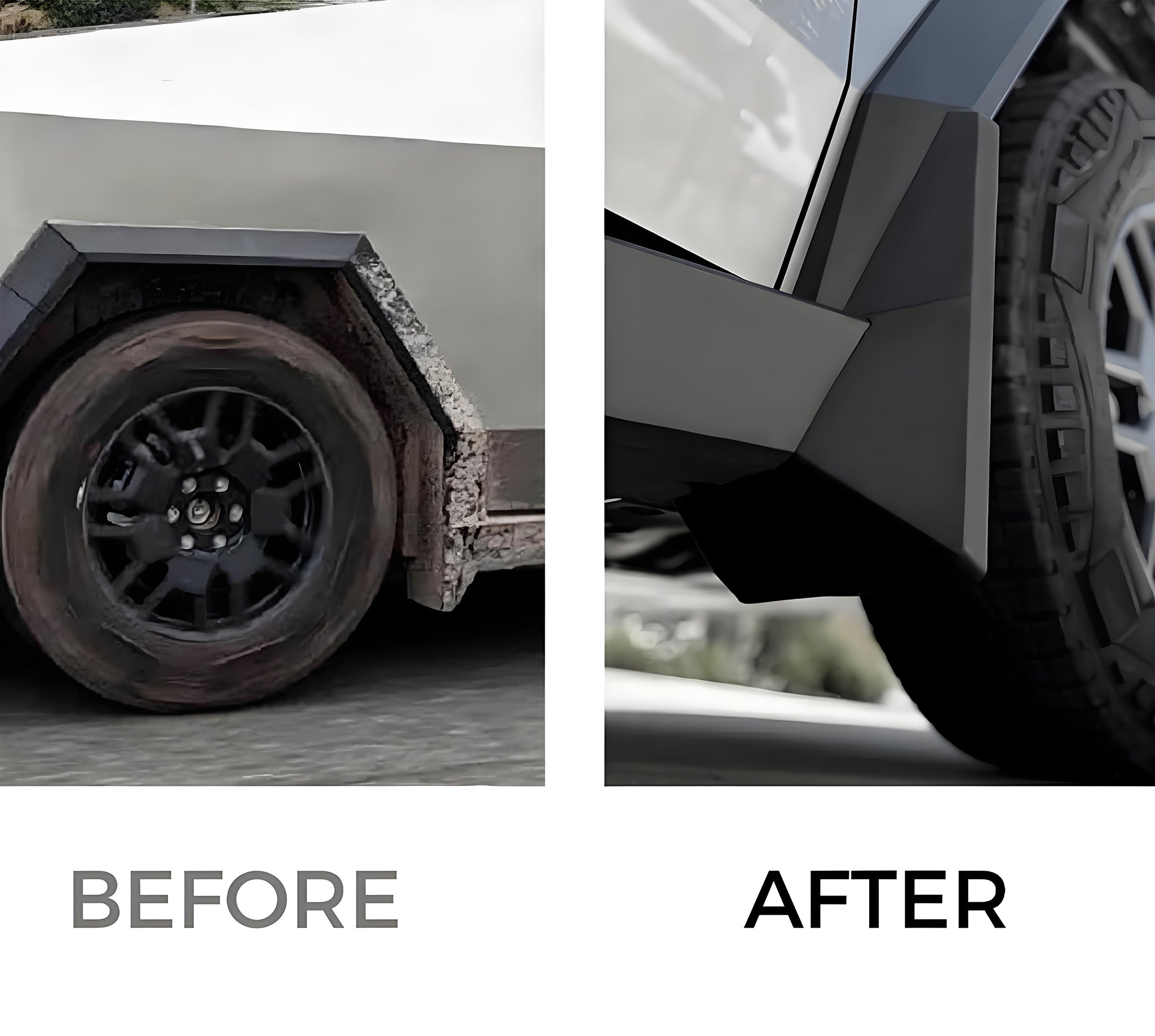 Mud Flaps for Cybertruck With Push-on Pins