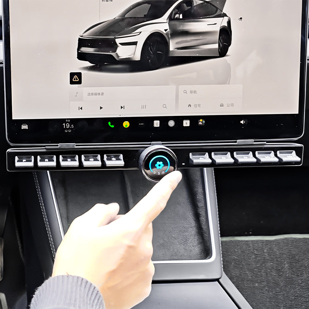 Gen 2.0 Multifunction Control Knob Buttons for Tesla Model 3/Y (2024+ Model 3, 2025+ Model Y)