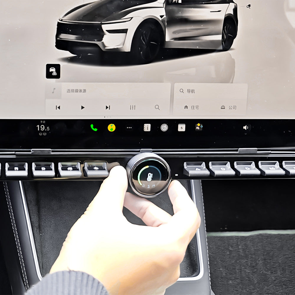 Gen 2.0 Multifunction Control Knob Buttons for Tesla Model 3/Y (2024+ Model 3, 2025+ Model Y)