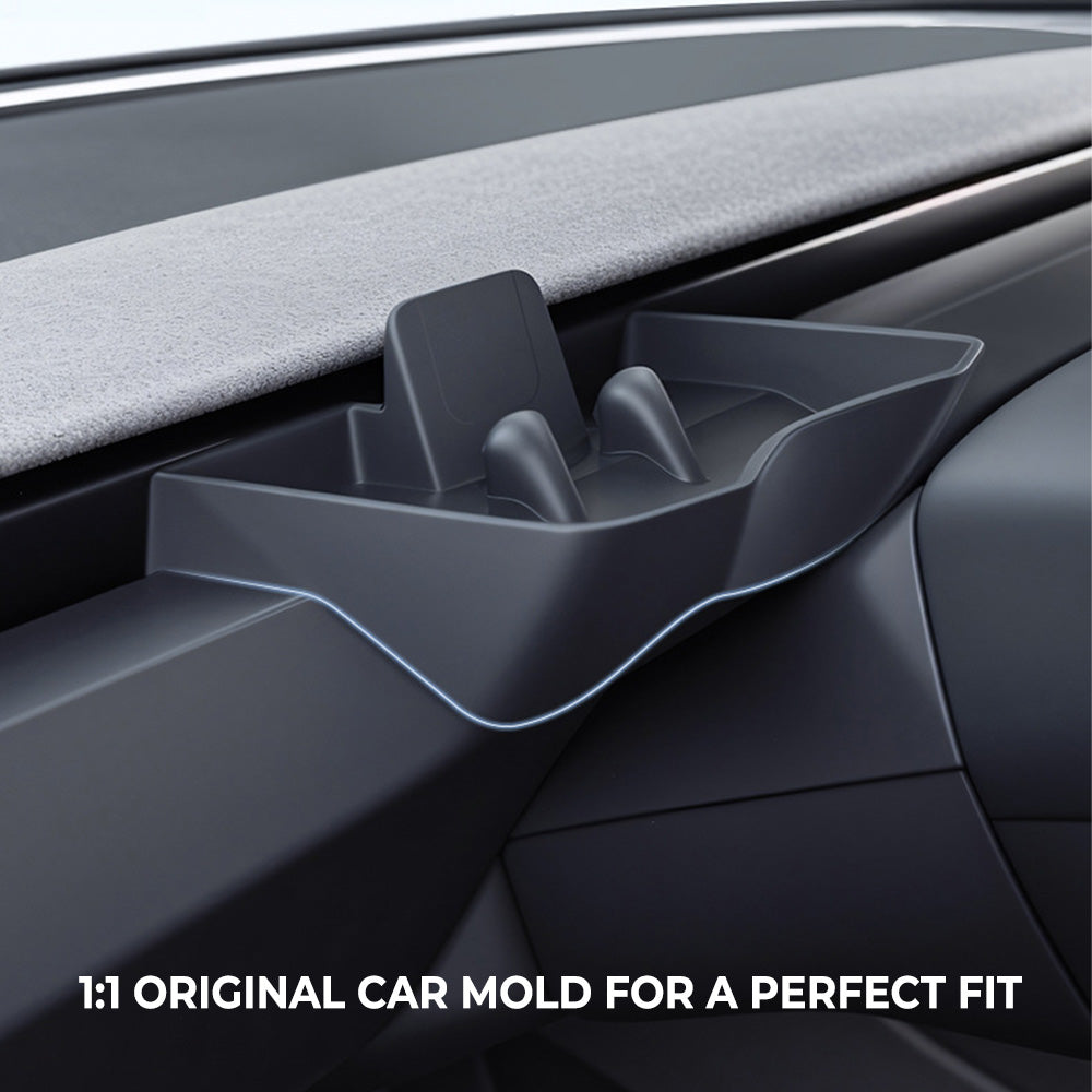 Multifunctional Phone Holder Tray for 2024+ Tesla Model 3 Highland & 2026 Model Y Juniper