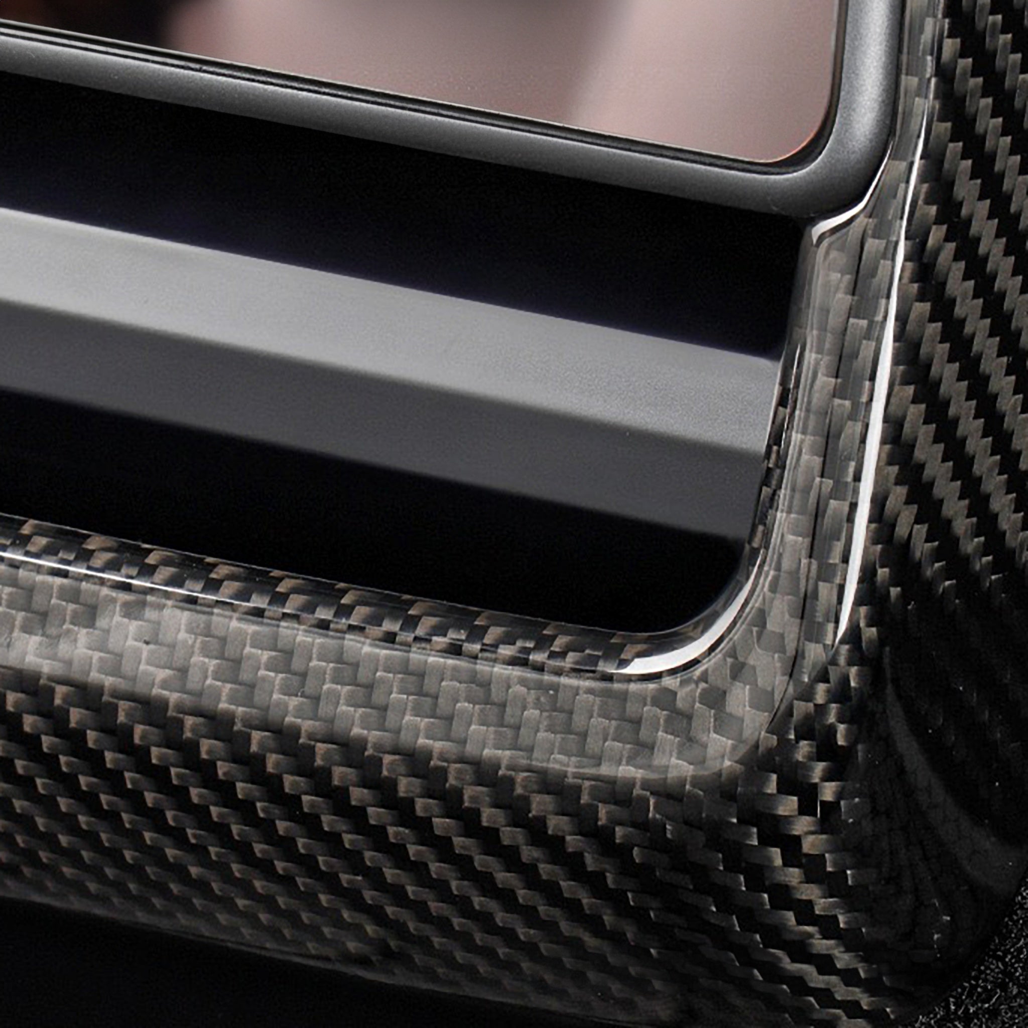 Real carbon fiber weave texture – close-up detail shot