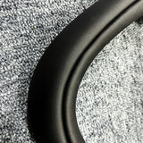 close up of 2024+ Tesla Model 3 Highland Yoke Steering Wheel