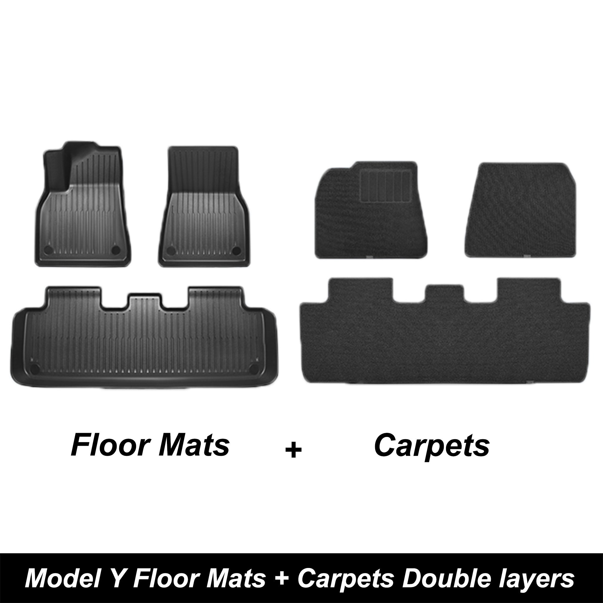 Teego Floor Mats for Tesla Model Y-Motor Vehicle Carpet & Upholstery-Teego