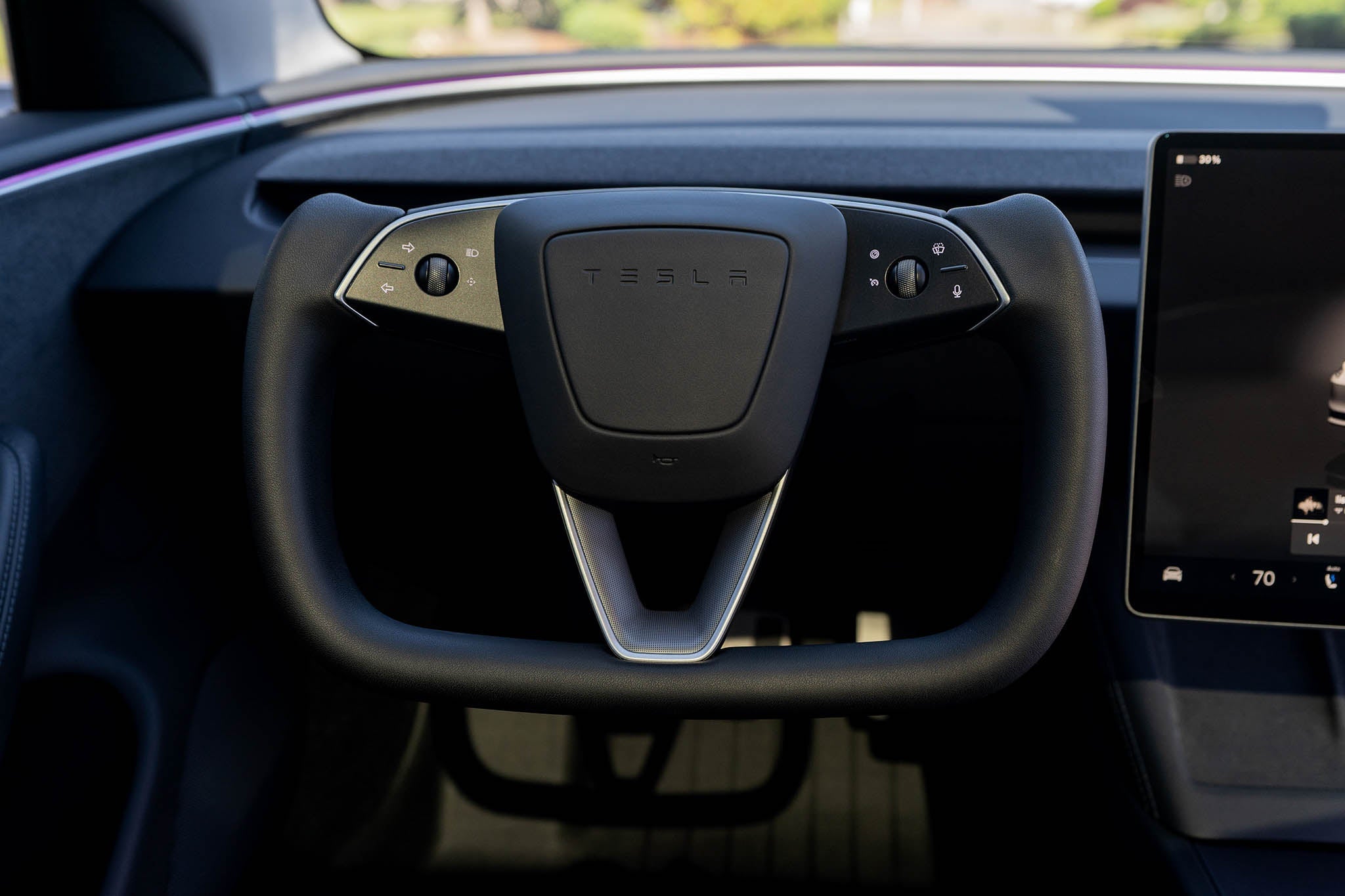 2024+Tesla Model 3 Highland Yoke Steering Wheel