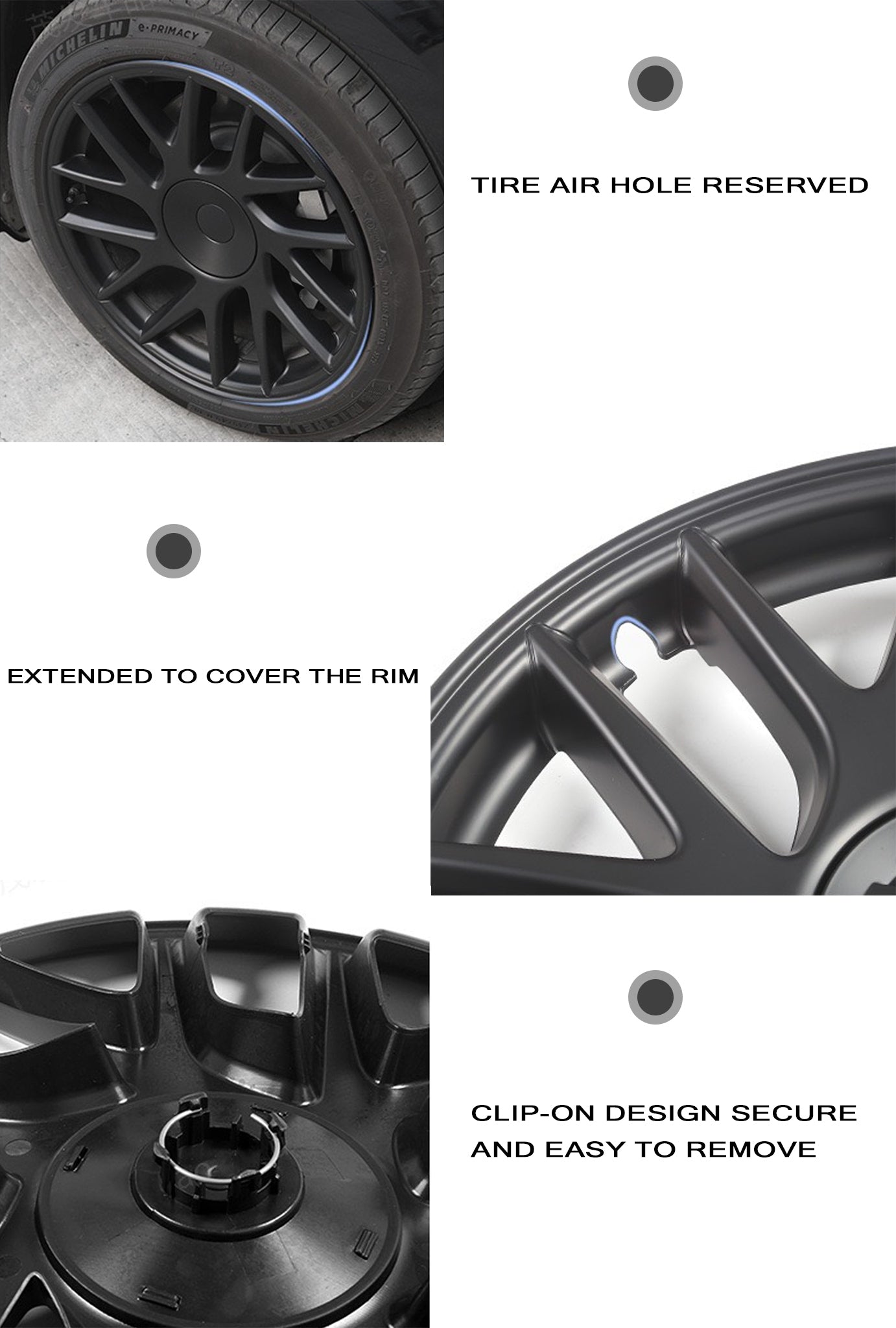 1 Pcs OEM-style Wheel Cover for Tesla New Model 3 Highland (Single Replacement)