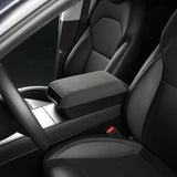 Plush Center Armrest with Drawers for Tesla Model Y Juniper 2025+