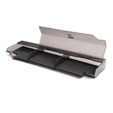 Glove Box Organizer for Pre-Refreshed Tesla Model S/X – 3-Compartment Custom Fit Storage Tray with Anti-Slip Liners