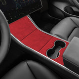 Premium Alcantara Center Console Wrap for 2017–2020 Tesla Model 3 – Luxurious Suede Interior Upgrade