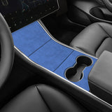 Premium Alcantara Center Console Wrap for 2017–2020 Tesla Model 3 – Luxurious Suede Interior Upgrade