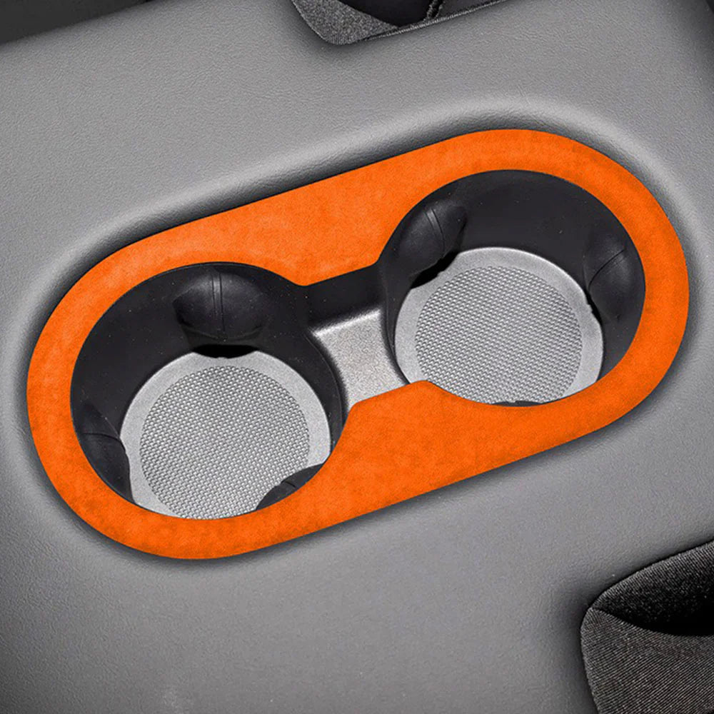 Tessgo Premium Alcantara Cup Holder Cover for Tesla Model Y Juniper 2025+