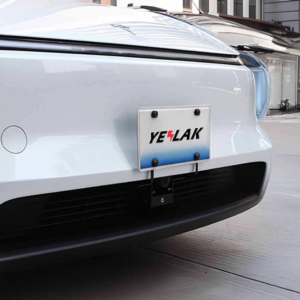 Premium Anti-Theft License Plate Holder for 2025+ Tesla Model Y Juniper | Custom Fit, No-Drill Installation