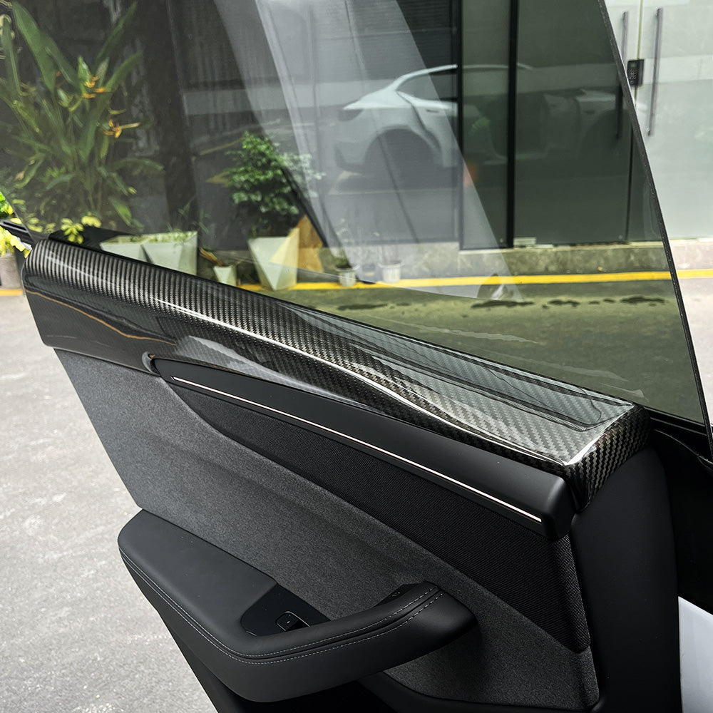 Tesla Model Y Juniper Carbon Fiber Door Panel Covers
