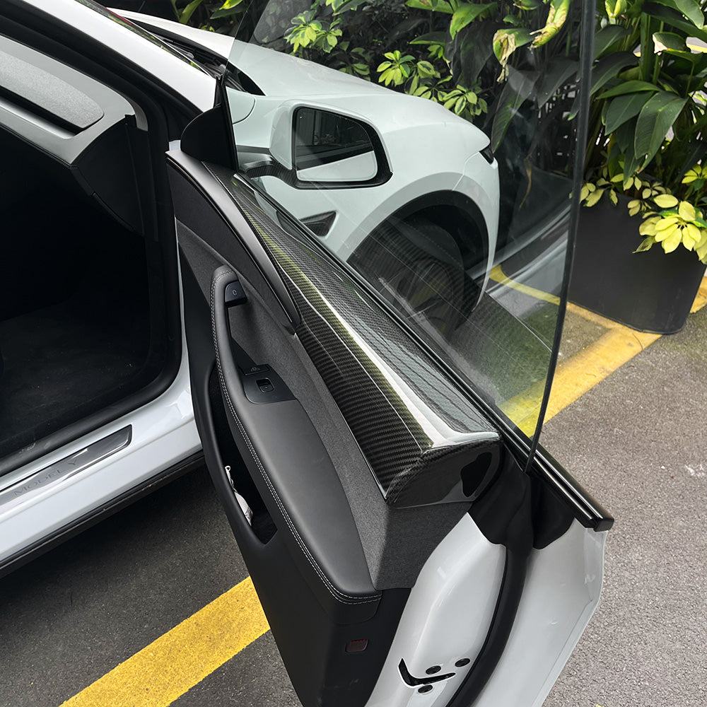 Tesla Model Y Juniper Carbon Fiber Door Panel Covers
