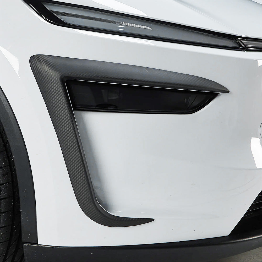 Tesla model Y Juniper carbon fiber fog light trim covers