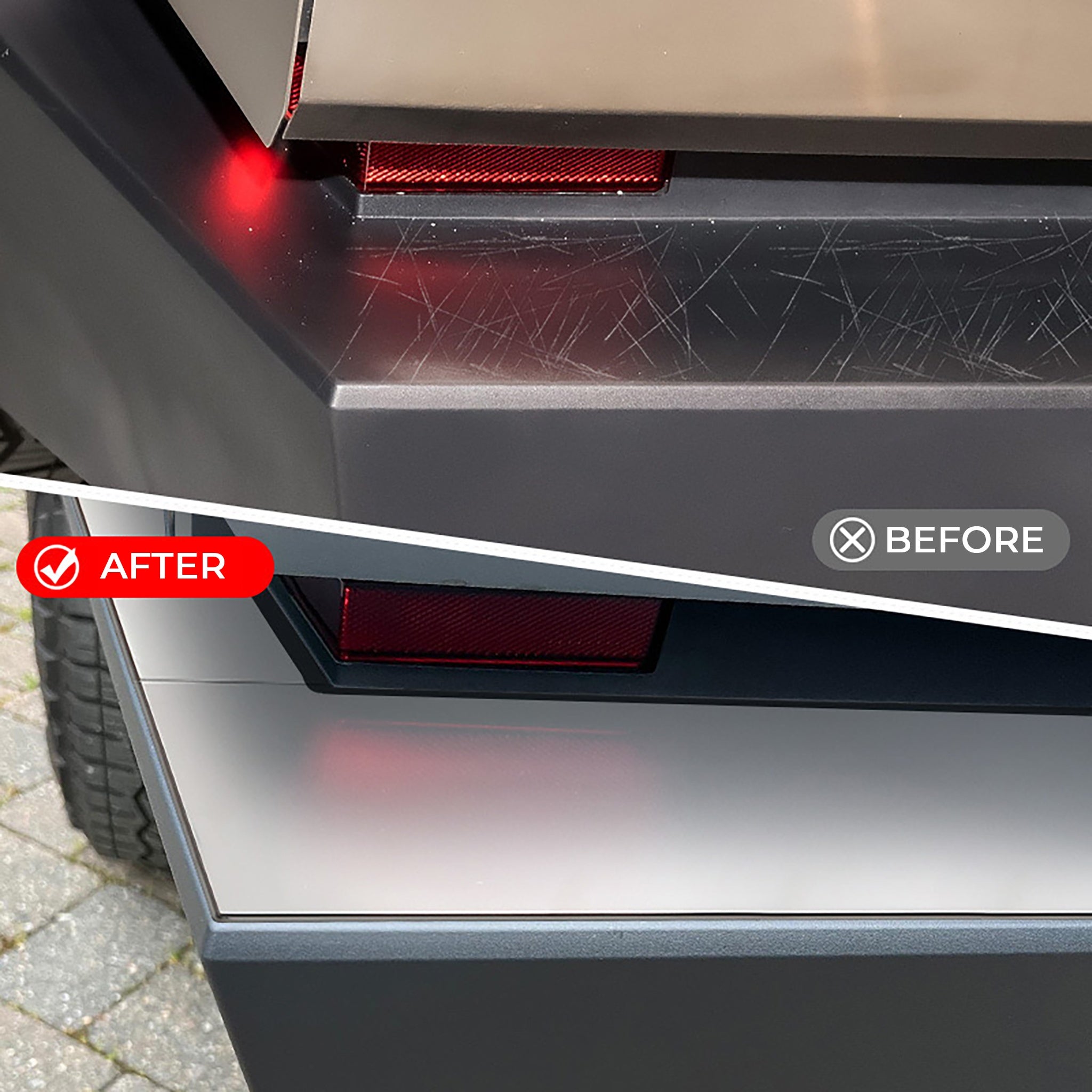 Premium Stainless Steel Rear Bumper Guard for Tesla Cybertruck