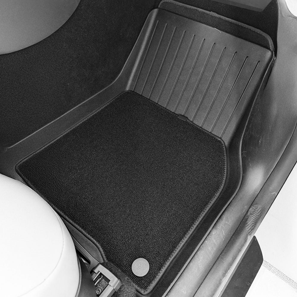 Teego Premium All-Weather Floor Mats for Tesla Model Y - Eco-Friendly TPE, Spill-Proof Design & Luxury Protection
