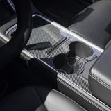 Premium Carbon Fiber Center Console Overlay for Tesla Model 3/Y