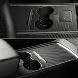 Premium Carbon Fiber Center Console Overlay for Tesla Model 3/Y