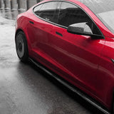 Premium Carbon Fiber Mirror Caps for Tesla Model S & X | Genuine Molded Racing Design 14-26