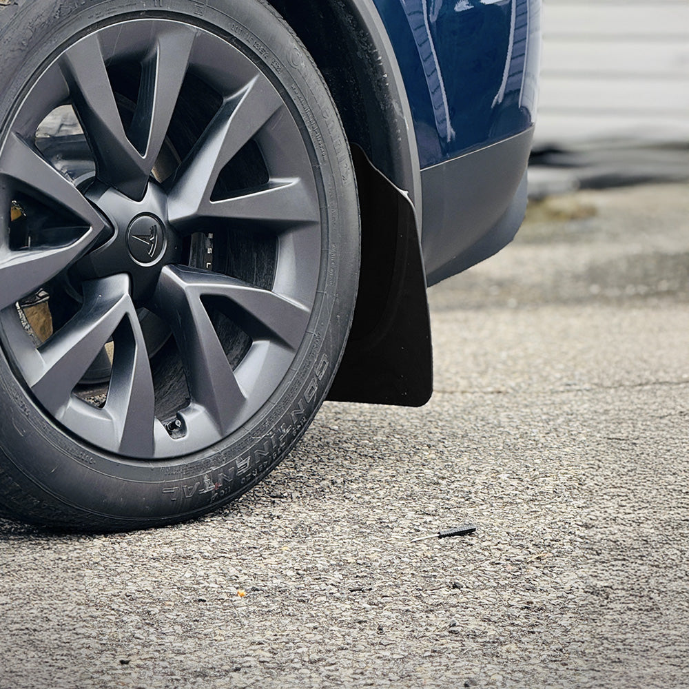 Premium Custom-Fit Mud Flaps for 2021-2025 Tesla Model X | No-Drill Installation & Paint Protection