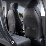 Premium Seat Back Kick Protector for Tesla Model Y Juniper 2025+ | Waterproof, OEM-Matched Design with Storage Pocket