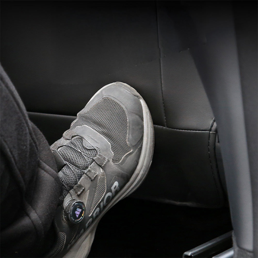Premium Seat Back Kick Protector for Tesla Model Y Juniper 2025+ | Waterproof, OEM-Matched Design with Storage Pocket