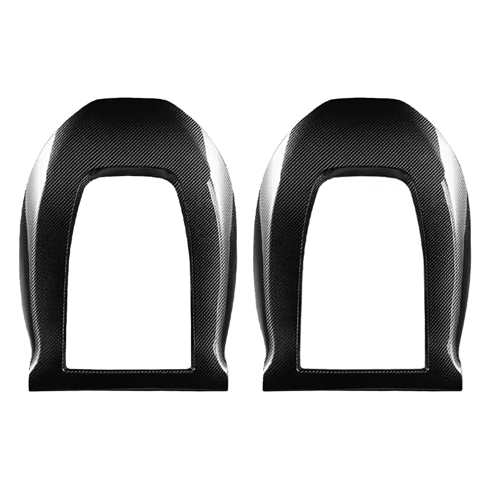 Premium Authentic Carbon Fiber Seat Back Covers for Tesla Model 3 & Model Y – Sporty & Sleek Style