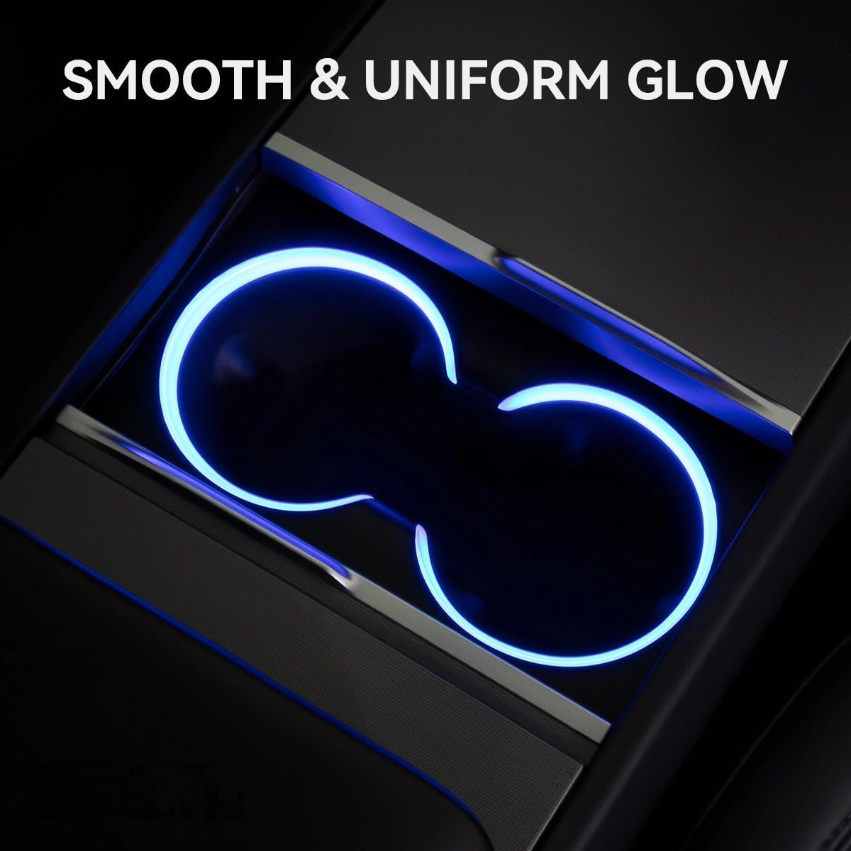 RGB Steering Wheel & Cup Holder Ambient Light Kit for Tesla Model 3 Highland 2024+ / Model Y Juniper 2025+ / Model YL 2026+