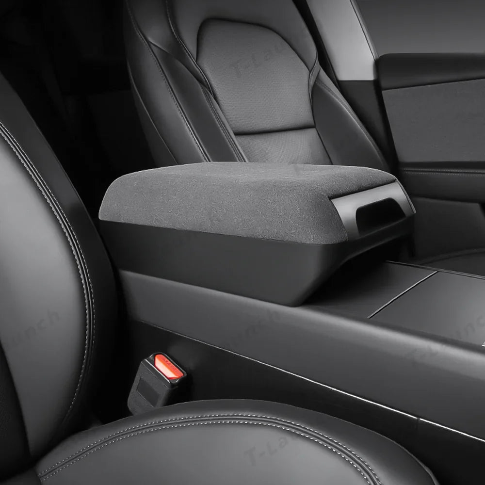 Raised Armrest Cover with Hidden Storage for Tesla Model Y L 2026+
